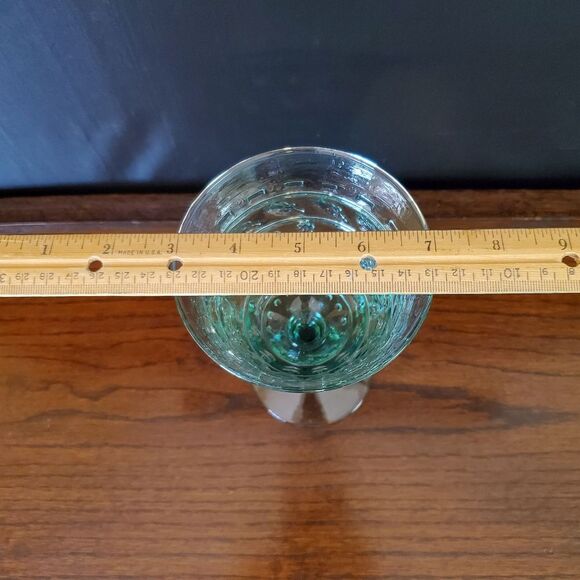 Mikasa Tender Leaves 12 oz Water Goblets 7.25" Glasses Green - Picture 8 of 9